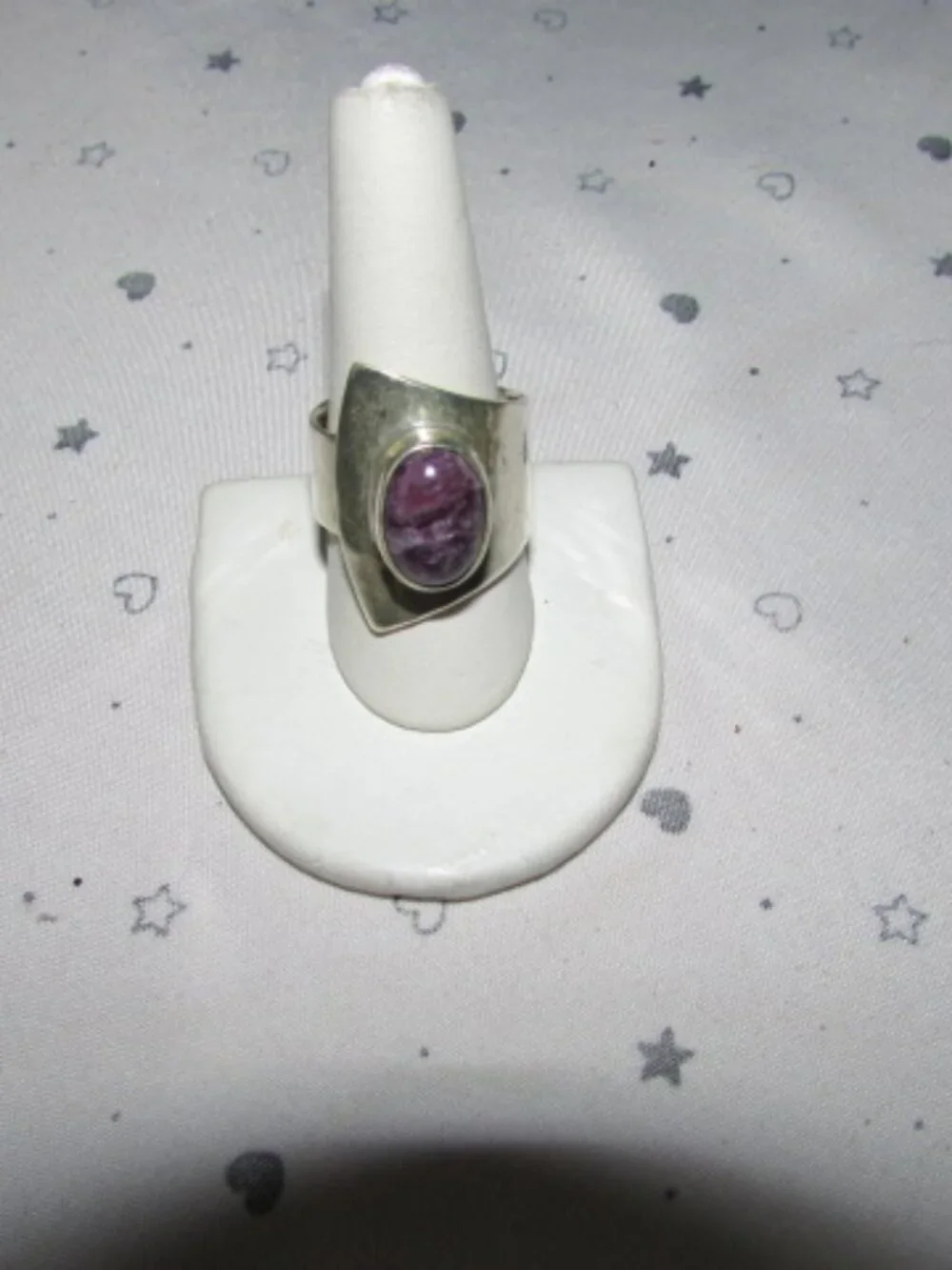 Gorgeous Chic Charoite Ring - Picture 6 of 6
